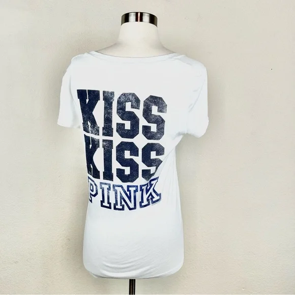 Pink Victoria Secret Dallas Cowboys White V-Neck Top - Picture 4 of 7